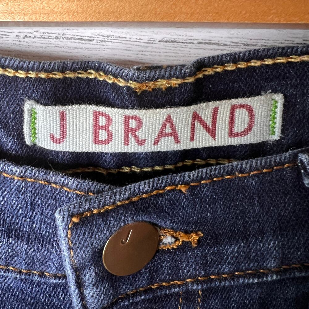J Brand Jeans Womens Size 28 Dark Wash Straight Leg Cotton Blend Stretch - Picture 2 of 16